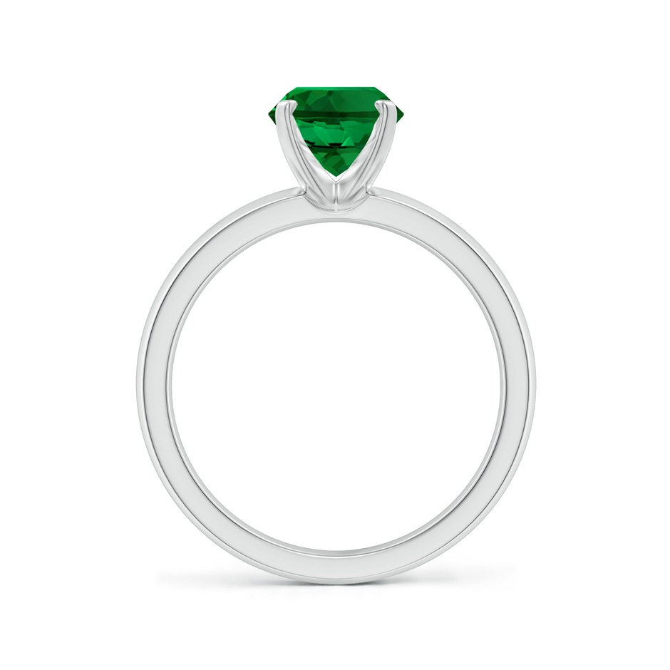 9x7mm Labgrown Lab-Grown Prong-Set Oval Emerald Solitaire Engagement Ring in White Gold side 199