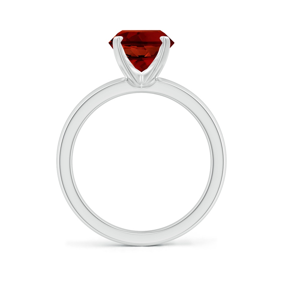 10x8mm Labgrown Lab-Grown Prong-Set Oval Ruby Solitaire Engagement Ring in P950 Platinum side 199