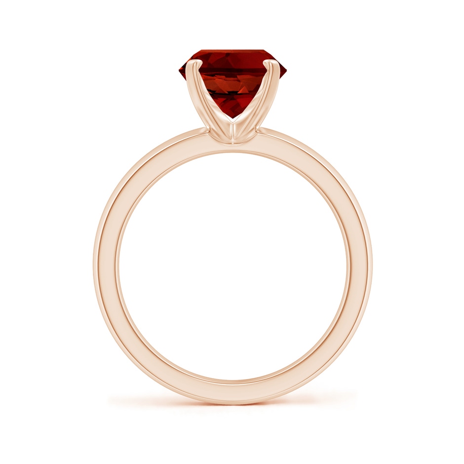 10x8mm Labgrown Lab-Grown Prong-Set Oval Ruby Solitaire Engagement Ring in Rose Gold side 199