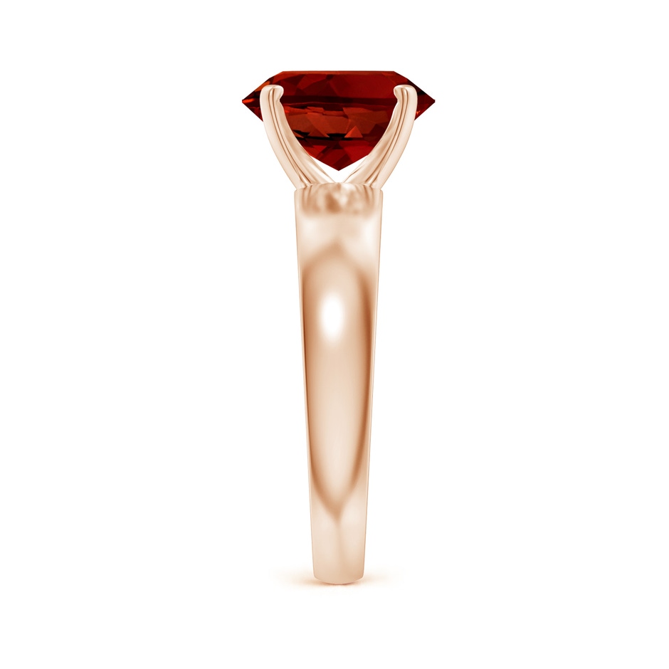 10x8mm Labgrown Lab-Grown Prong-Set Oval Ruby Solitaire Engagement Ring in Rose Gold side 299