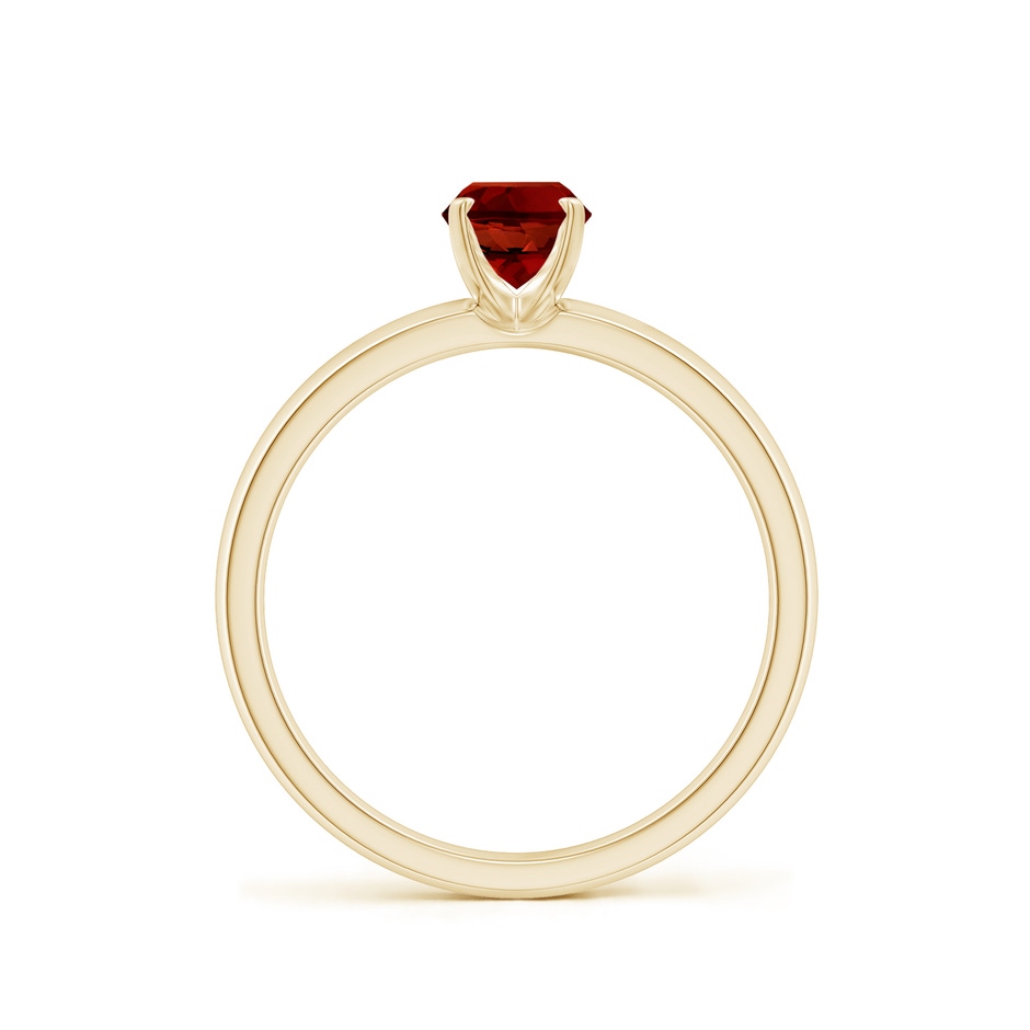 7x5mm Labgrown Lab-Grown Prong-Set Oval Ruby Solitaire Engagement Ring in Yellow Gold side 199