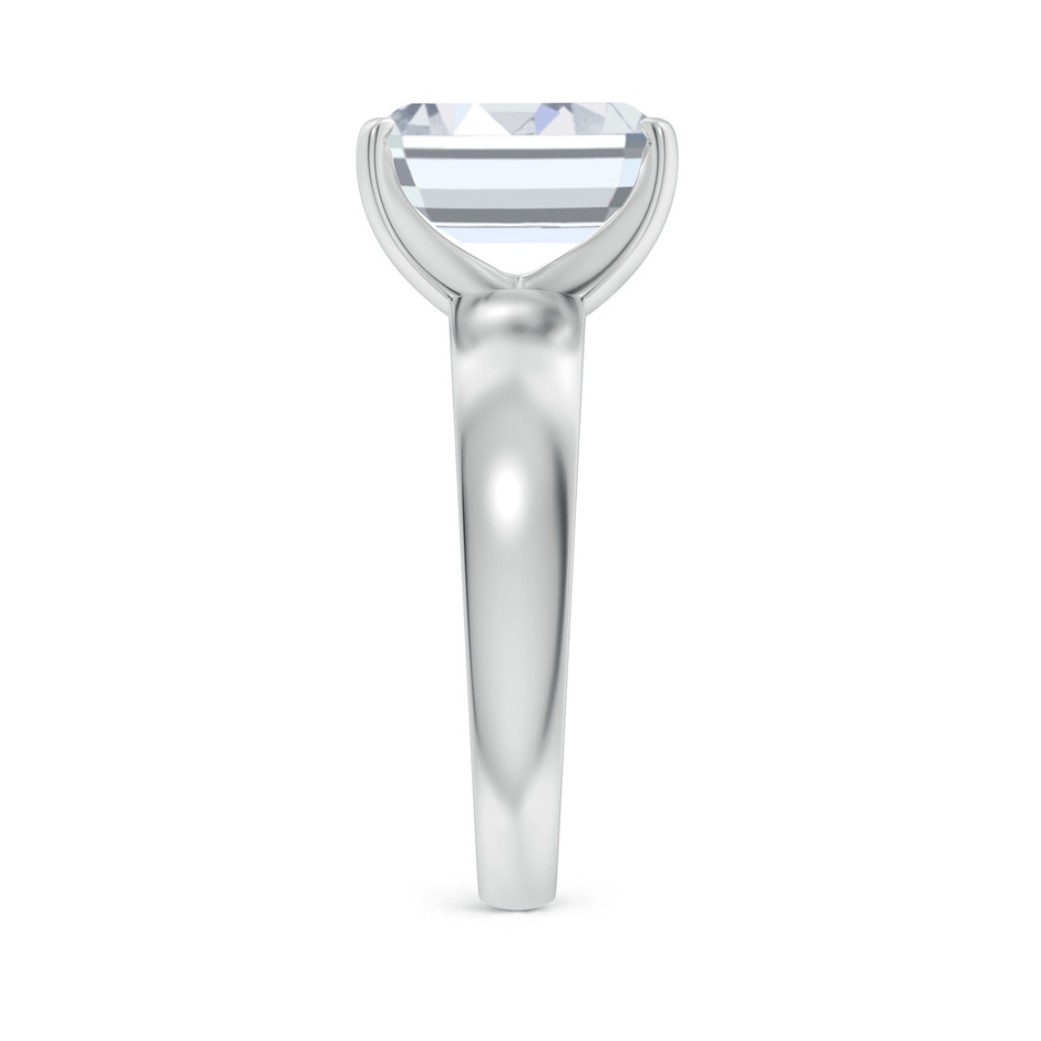 10x7mm FGVS Lab-Grown Prong-Set Emerald-Cut Diamond Solitaire Engagement Ring in White Gold side 299