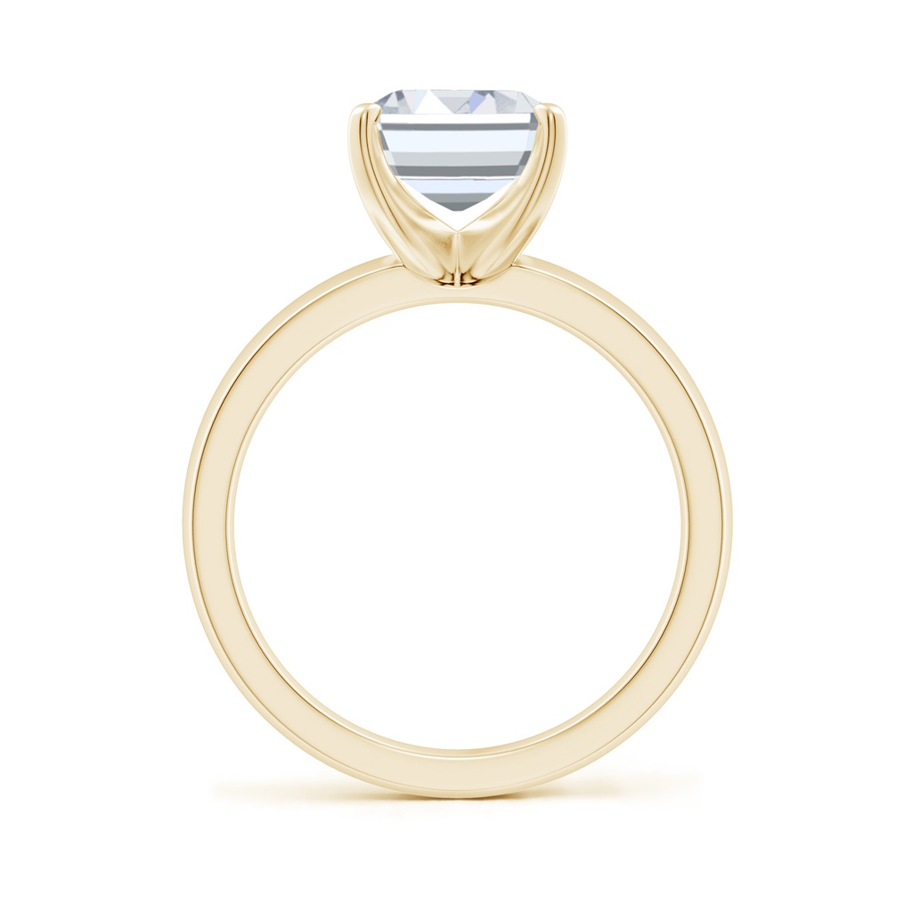 10x7mm FGVS Lab-Grown Prong-Set Emerald-Cut Diamond Solitaire Engagement Ring in Yellow Gold - side 199