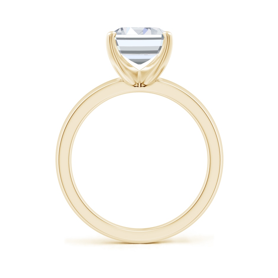 10x7mm FGVS Lab-Grown Prong-Set Emerald-Cut Diamond Solitaire Engagement Ring in Yellow Gold side 199