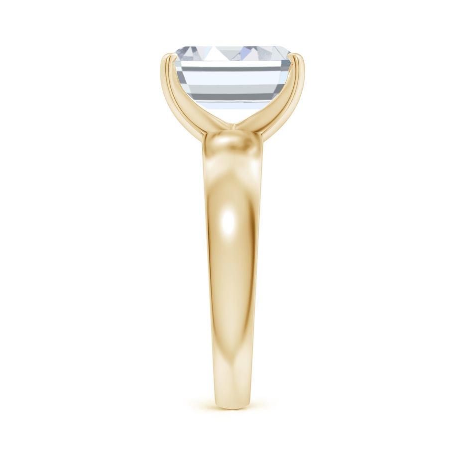 10x7mm FGVS Lab-Grown Prong-Set Emerald-Cut Diamond Solitaire Engagement Ring in Yellow Gold side 299