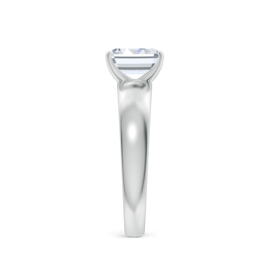 7x5mm FGVS Lab-Grown Prong-Set Emerald-Cut Diamond Solitaire Engagement Ring in P950 Platinum side 299