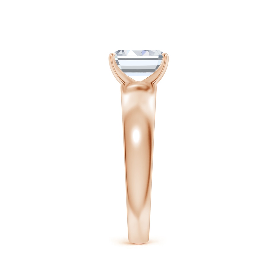 7x5mm FGVS Lab-Grown Prong-Set Emerald-Cut Diamond Solitaire Engagement Ring in Rose Gold side 299