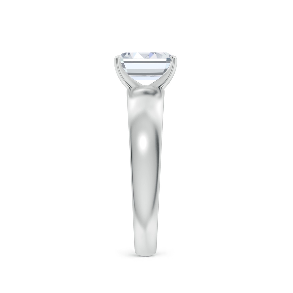 7x5mm FGVS Lab-Grown Prong-Set Emerald-Cut Diamond Solitaire Engagement Ring in White Gold side 299