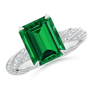 Emerald Cut Lab-Grown Lab Grown Emerald