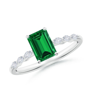 Emerald Cut Lab-Grown Lab Grown Emerald