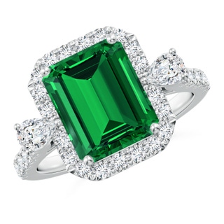 Emerald Cut Lab-Grown Lab Grown Emerald