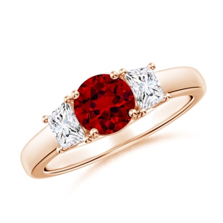 Round Lab-Grown Lab Grown Ruby