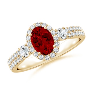 Oval Lab-Grown Lab Grown Ruby
