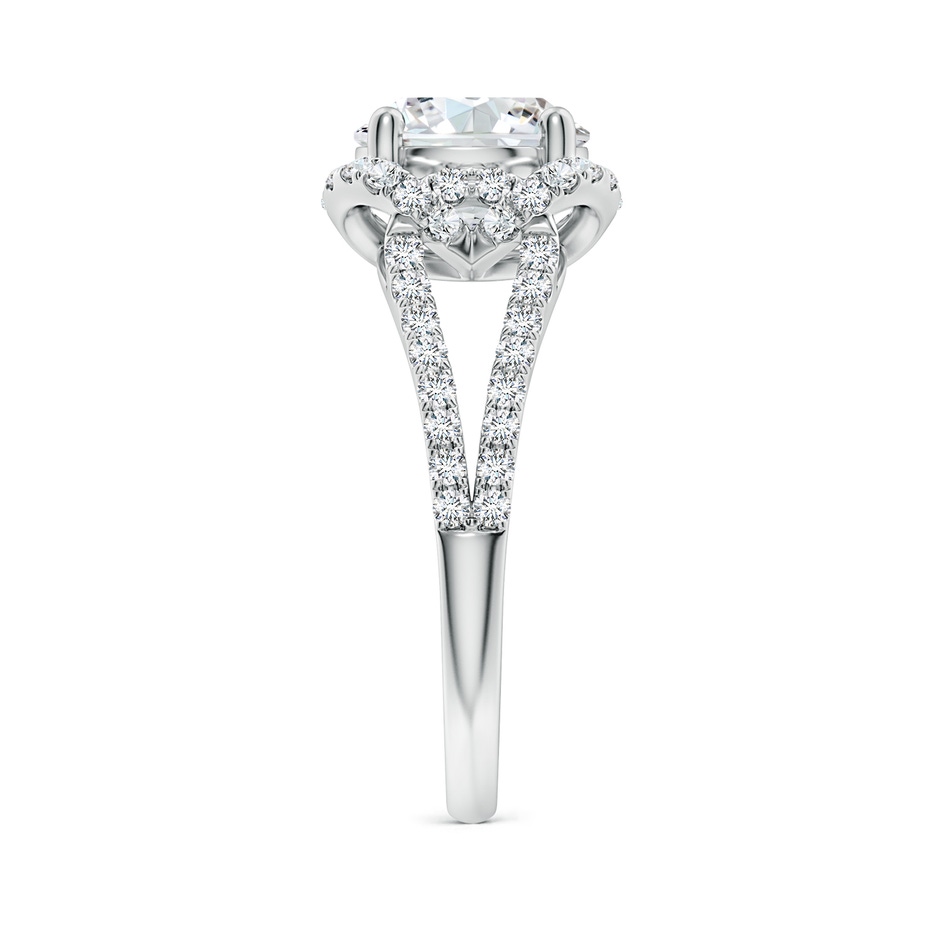 8mm FGVS Classic Round Lab-Grown Diamond Couture Engagement Ring in White Gold side 299