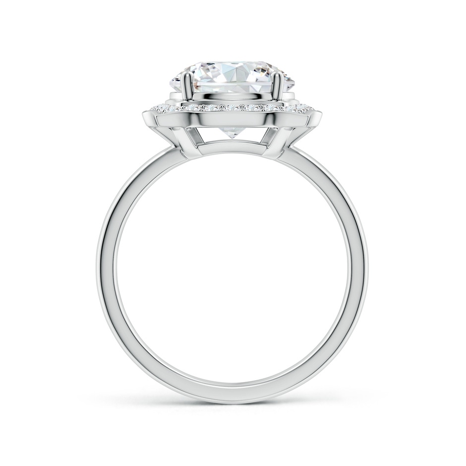 9.2mm FGVS Art Deco Inspired Round Lab-Grown Diamond Halo Engagement Ring in White Gold side 199