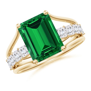 Emerald Cut Lab-Grown Lab Grown Emerald