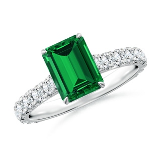 Emerald Cut Lab-Grown Lab Grown Emerald