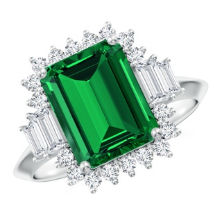 Emerald Cut Lab-Grown Lab Grown Emerald