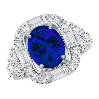 Oval Lab-Grown Lab Grown Blue Sapphire