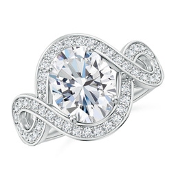 Side Stones Lab Grown Diamond Side Stones Rings
