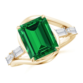 Emerald Cut Lab-Grown Lab Grown Emerald