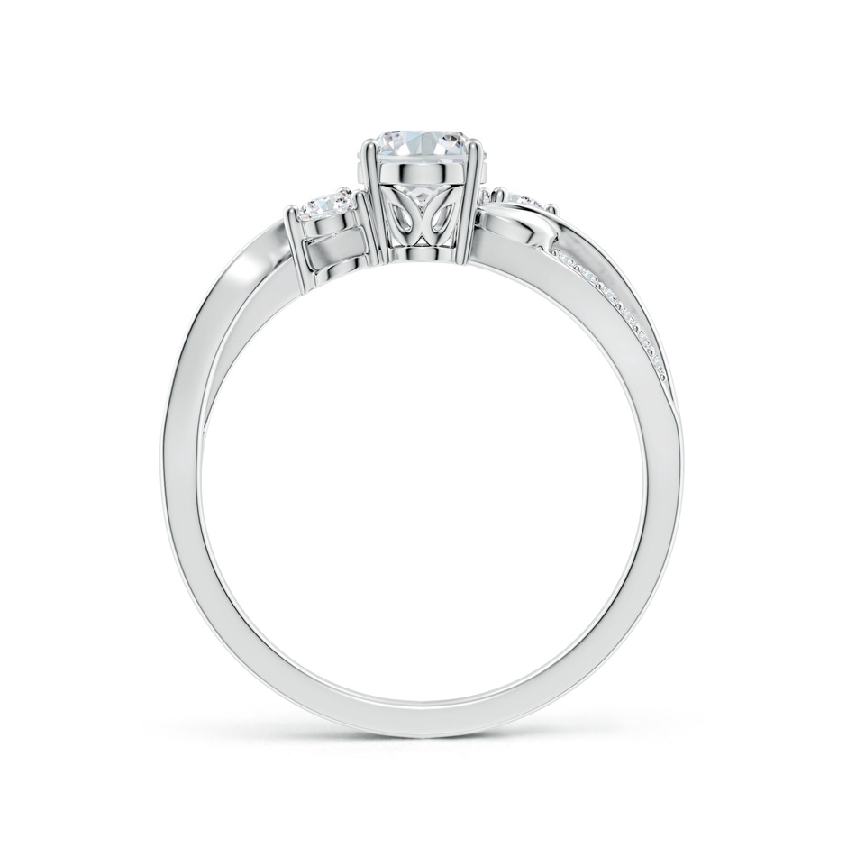 7x5mm FGVS Nature Inspired Oval Lab-Grown Diamond Twisted Vine Engagement Ring in P950 Platinum side 199