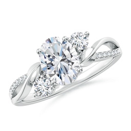 Side Stones Lab Grown Diamond Side Stones Rings