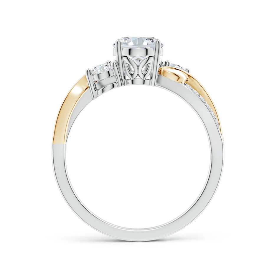 8x6mm FGVS Nature Inspired Oval Lab-Grown Diamond Twisted Vine Engagement Ring in White Gold Yellow Gold side 199