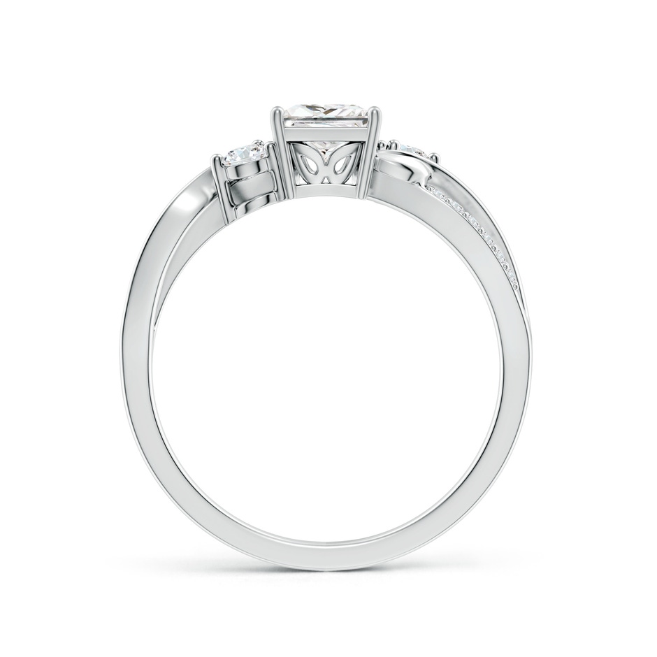 5mm FGVS Nature Inspired Princess-Cut Lab-Grown Diamond Twisted Vine Engagement Ring in White Gold side 199