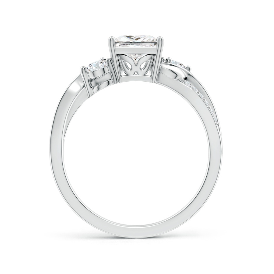 6.2mm FGVS Nature Inspired Princess-Cut Lab-Grown Diamond Twisted Vine Engagement Ring in White Gold side 199