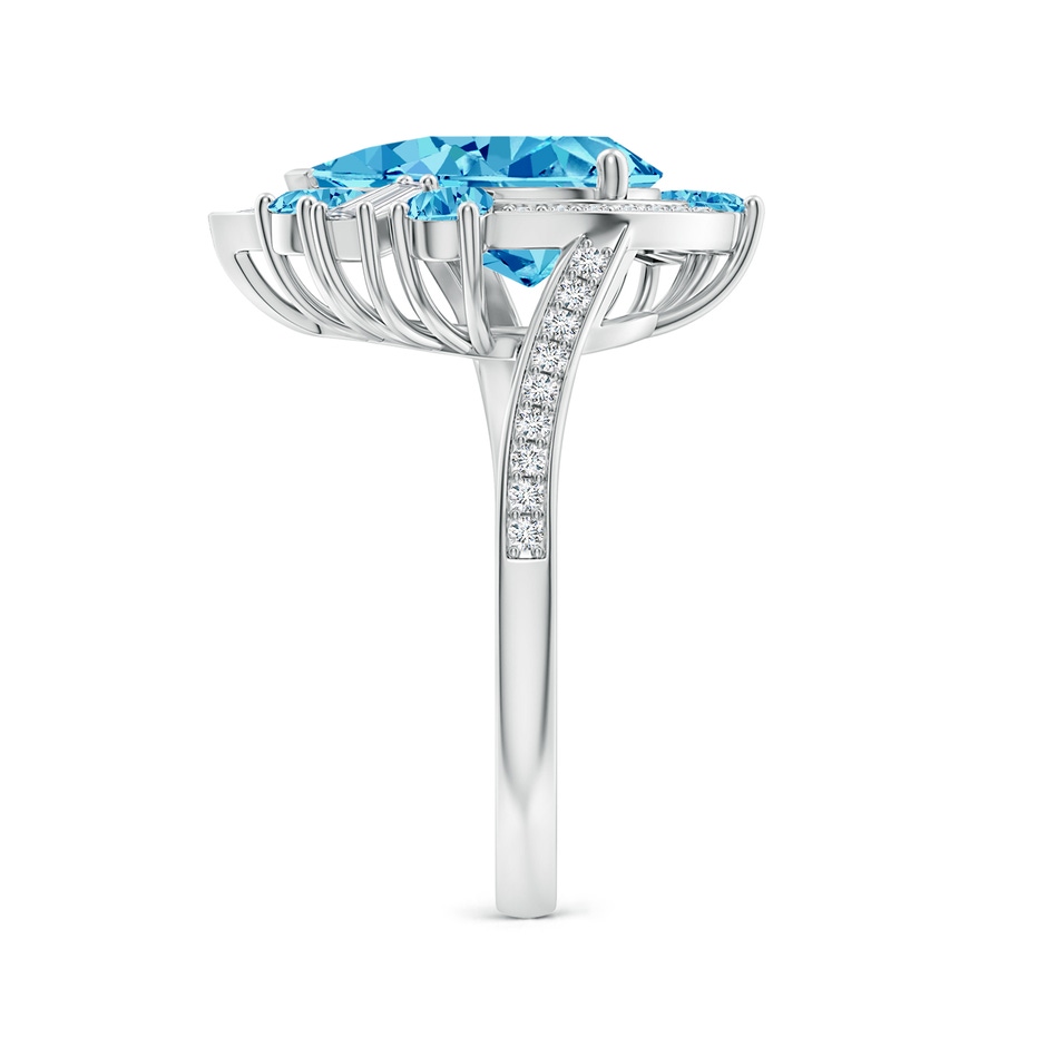 12x8mm Labgrown Aurora Pear Lab-Grown Fancy Intense Blue Diamond Halo Bypass Ring in 18K White Gold side 299