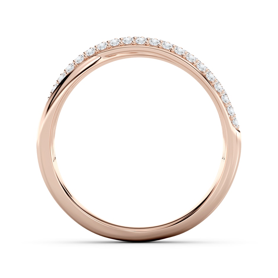 1.2mm FGVS Pave-Set Lab-Grown Diamond Multi-Row Ring in Rose Gold side 199