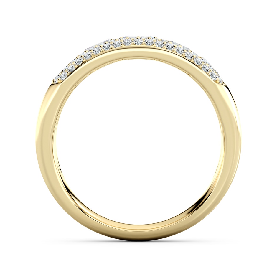 4x3mm FGVS Multi-Shape Lab-Grown Diamond Triple Layered Statement Ring in Yellow Gold side 199