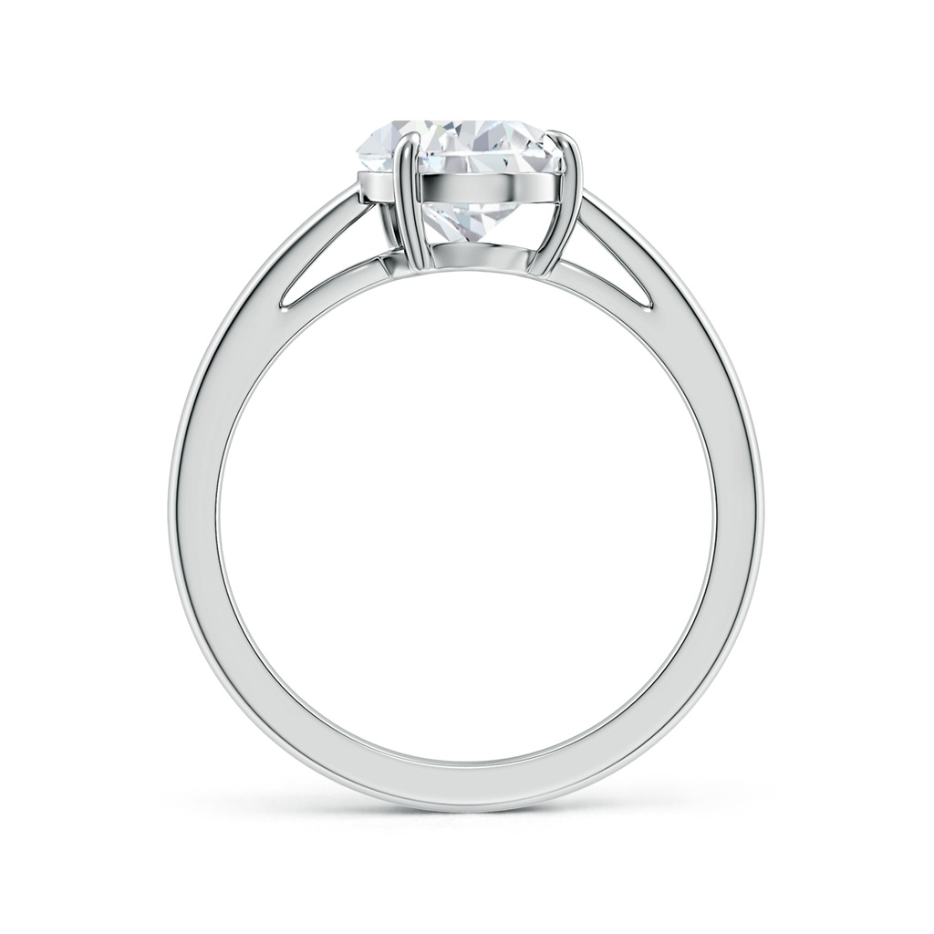 11x7mm FGVS Claw-Set Tilted Pear Lab-Grown Diamond Solitaire Engagement Ring in White Gold - side 199