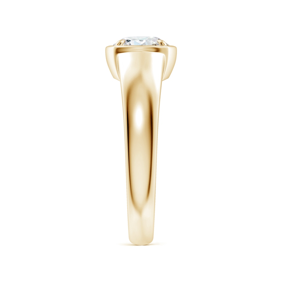 6.4mm FGVS Bezel and Prong Round Lab-Grown Diamond Solitaire Engagement Ring in 18K Yellow Gold side 299