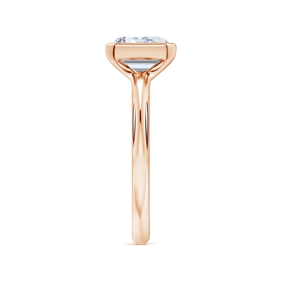 7.5x5.5mm FGVS Semi Bezel-Set Emerald-Cut Lab-Grown Diamond Solitaire Engagement Ring in Rose Gold side 299