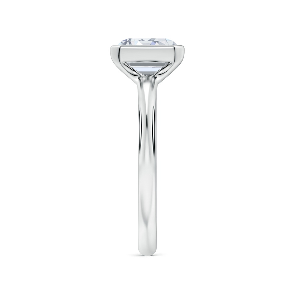 7.5x5.5mm FGVS Semi Bezel-Set Emerald-Cut Lab-Grown Diamond Solitaire Engagement Ring in White Gold side 299