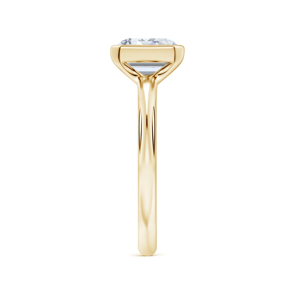 7.5x5.5mm FGVS Semi Bezel-Set Emerald-Cut Lab-Grown Diamond Solitaire Engagement Ring in Yellow Gold side 299