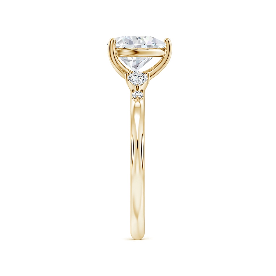 7.5mm FGVS Prong-Set Heart-Shaped Lab-Grown Diamond Side Stone Engagement Ring in Yellow Gold side 299