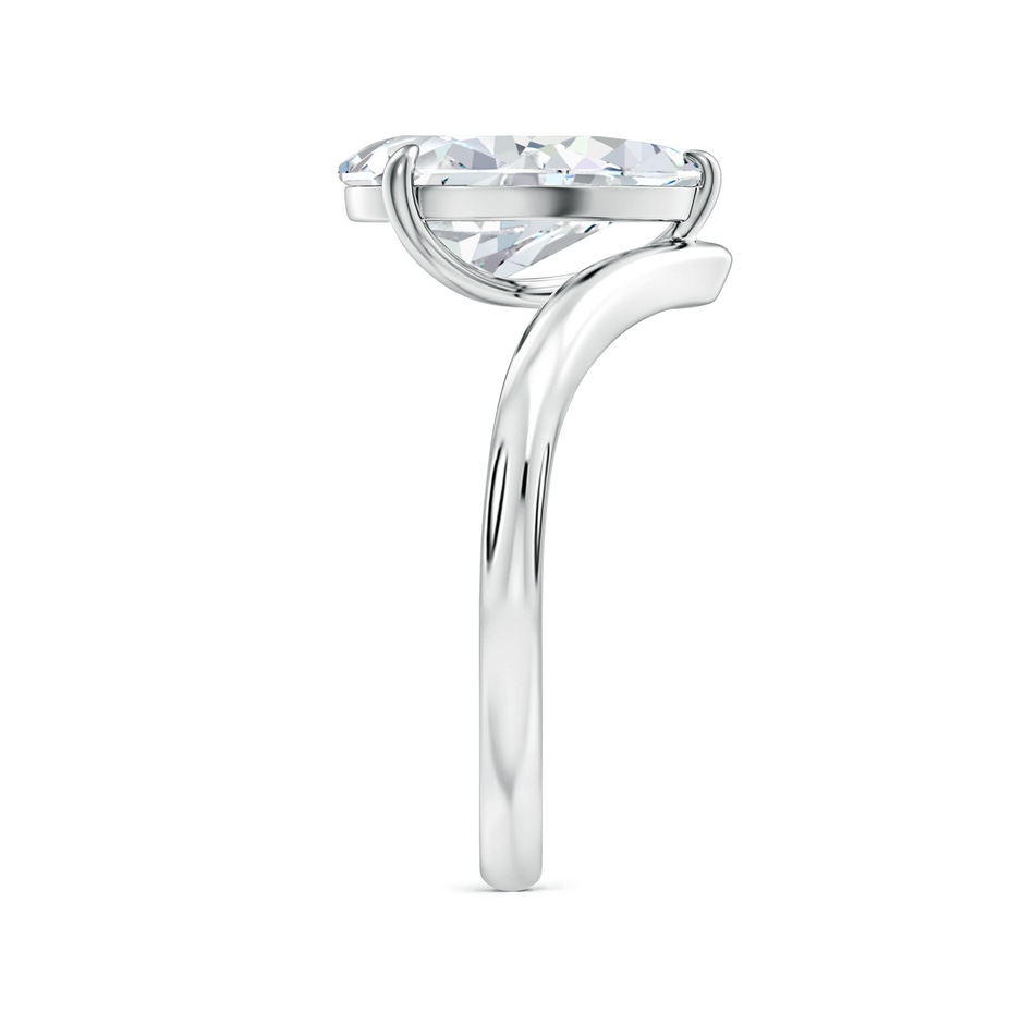 12x8mm FGVS Solitaire Pear Lab-Grown Diamond V-Shaped Engagement Ring in White Gold side 299