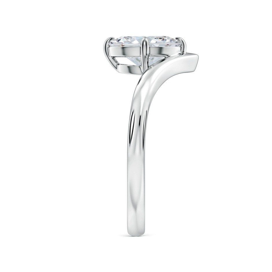 8.5x6.5mm FGVS Solitaire Oval Lab-Grown Diamond V-Shaped Engagement Ring in P950 Platinum side 299