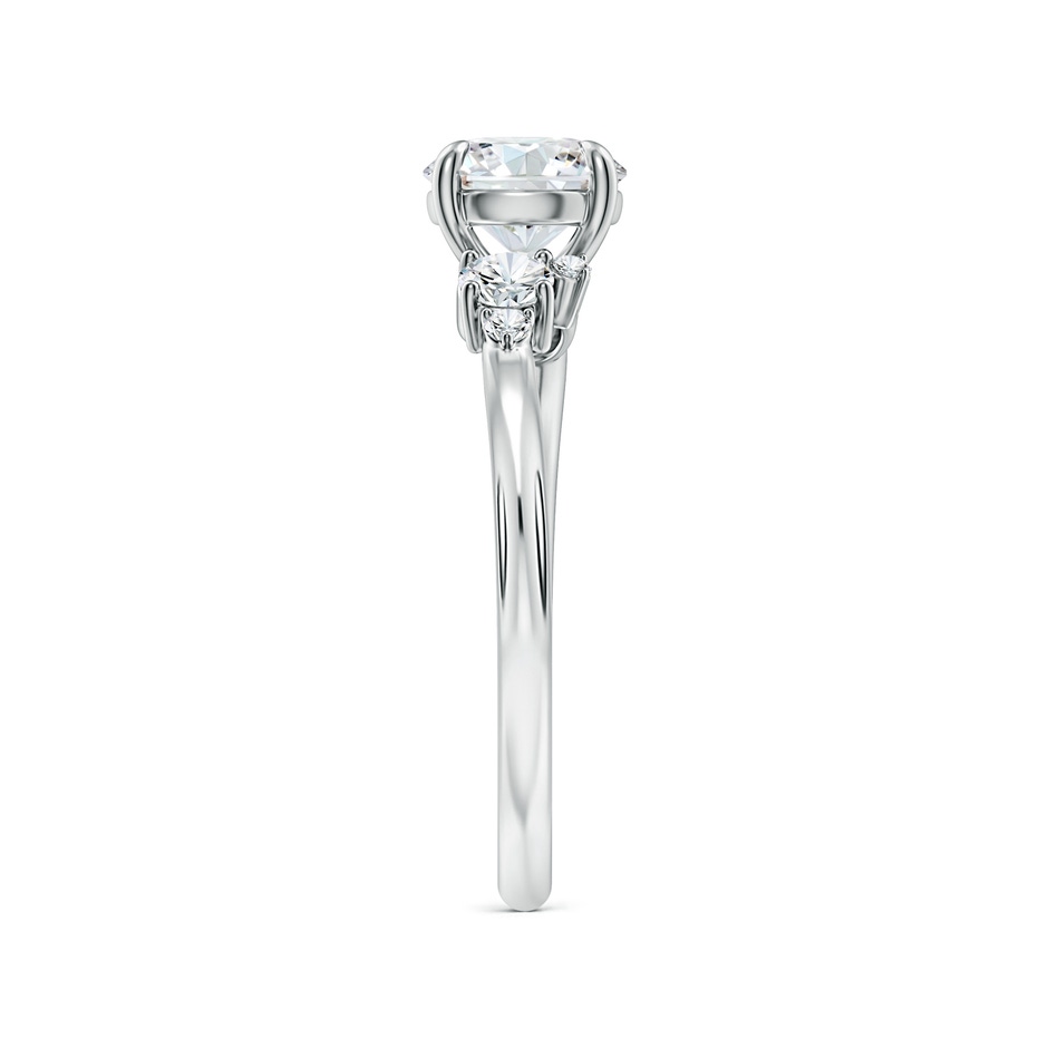 6.4mm FGVS Round Lab-Grown Diamond Engagement Ring with Multi-Shape Accents in P950 Platinum side 299
