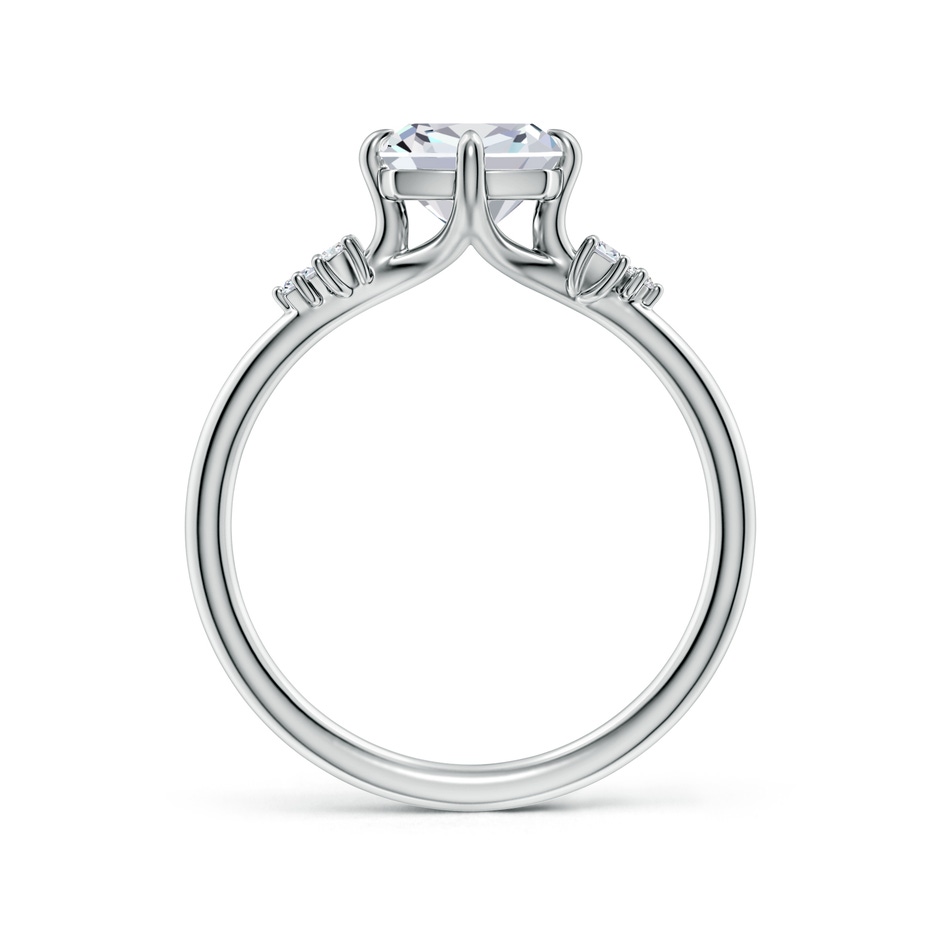 6.5mm FGVS Cushion Lab-Grown Diamond Engagement Ring with Multi-Shape Accents in White Gold side 199