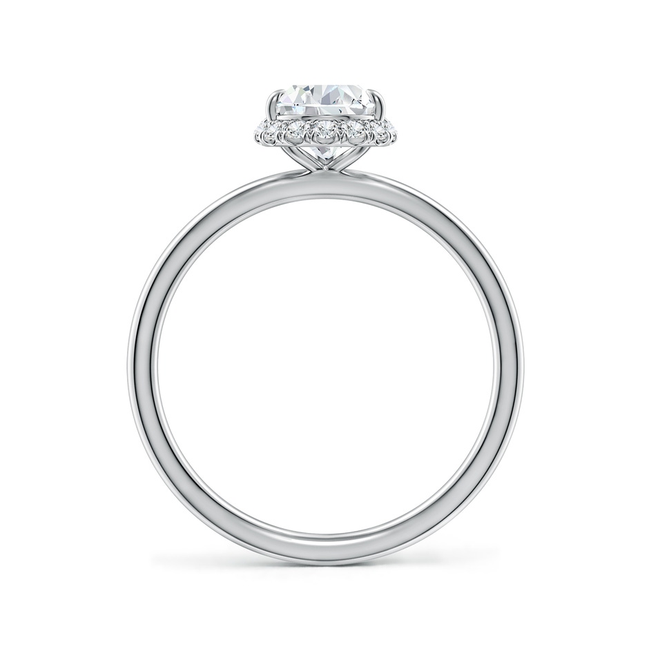 9x5.5mm FGVS Pear Lab-Grown Diamond Engagement Ring with Angled Halo in White Gold side 199