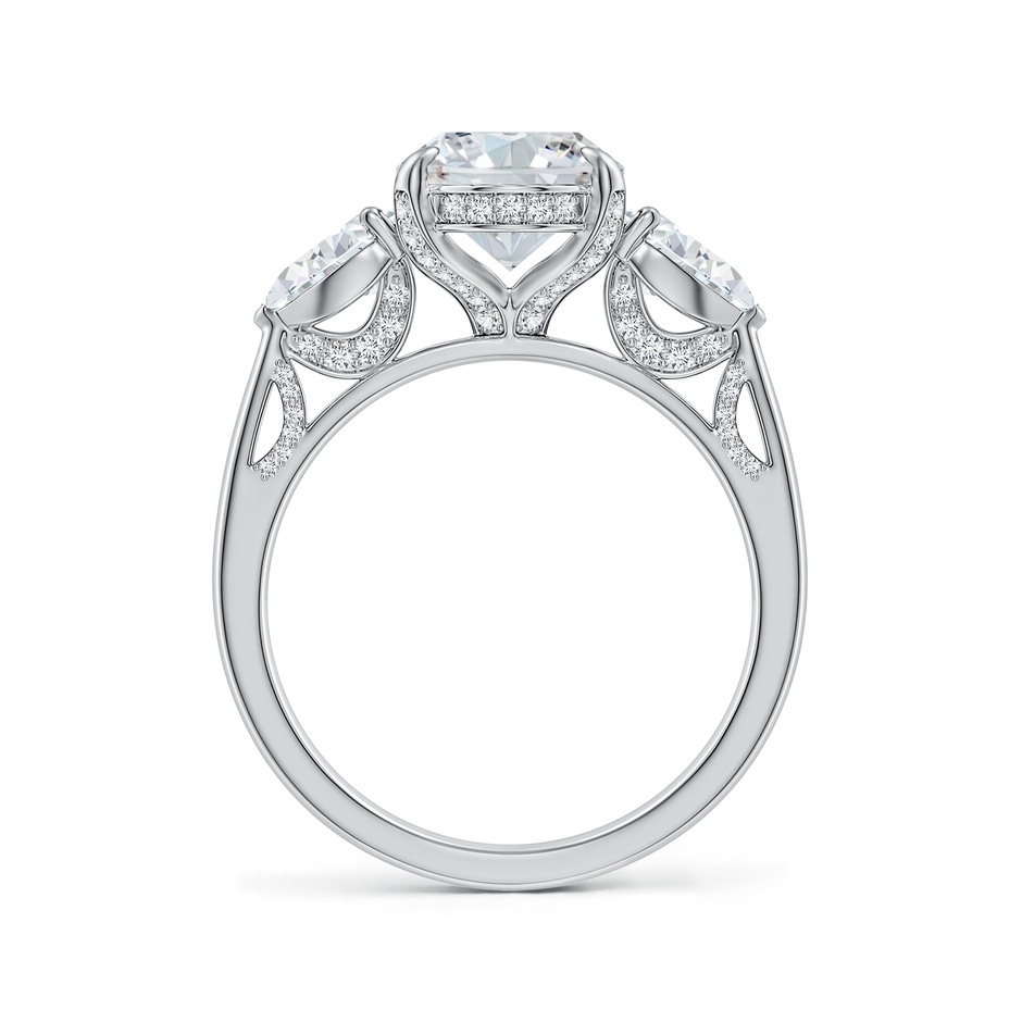 12x8mm FGVS Oval and Sideways Pear Lab-Grown Diamond Three-Stone Engagement Ring in White Gold side 199