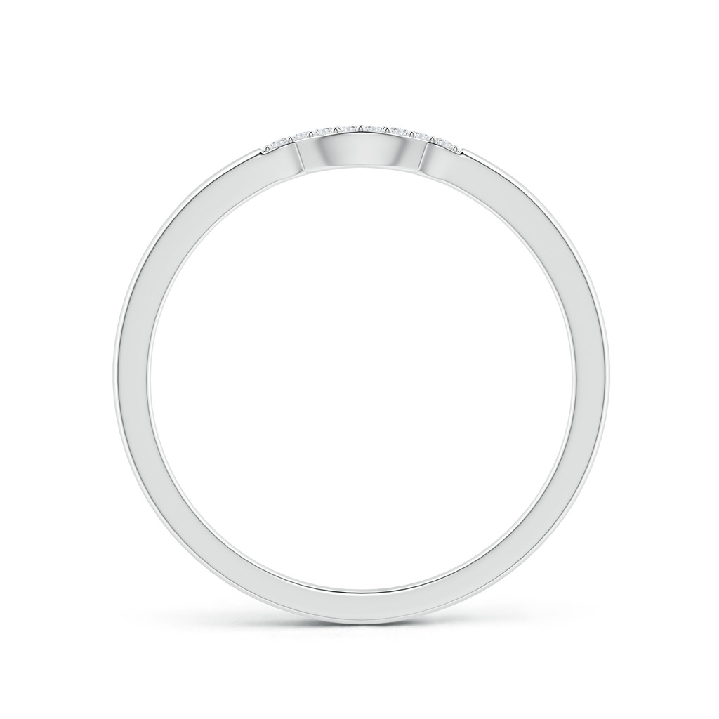 0.9mm FGVS Lab-Grown Prong-Set Diamond Curved Wedding Ring in P950 Platinum - side 199