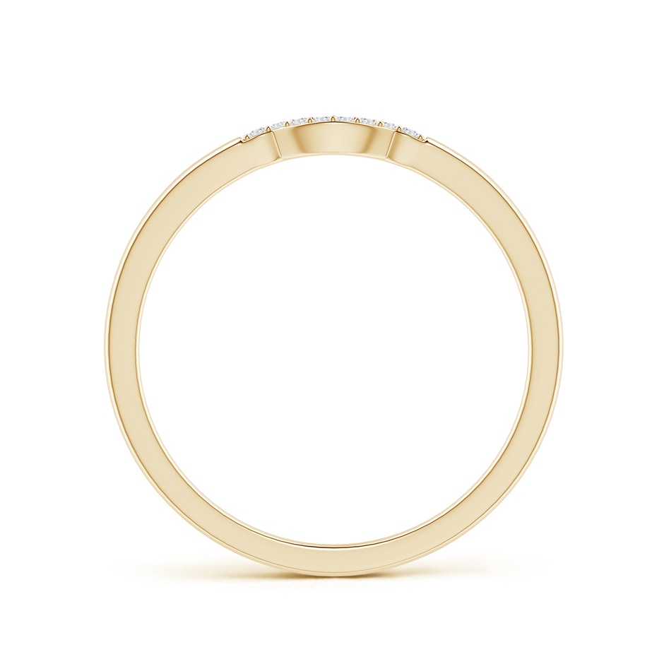 0.9mm FGVS Lab-Grown Prong-Set Diamond Curved Wedding Ring in Yellow Gold side 199