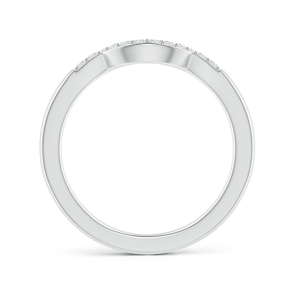 1.35mm FGVS Lab-Grown Prong-Set Diamond Curved Wedding Ring in 18K White Gold side 199