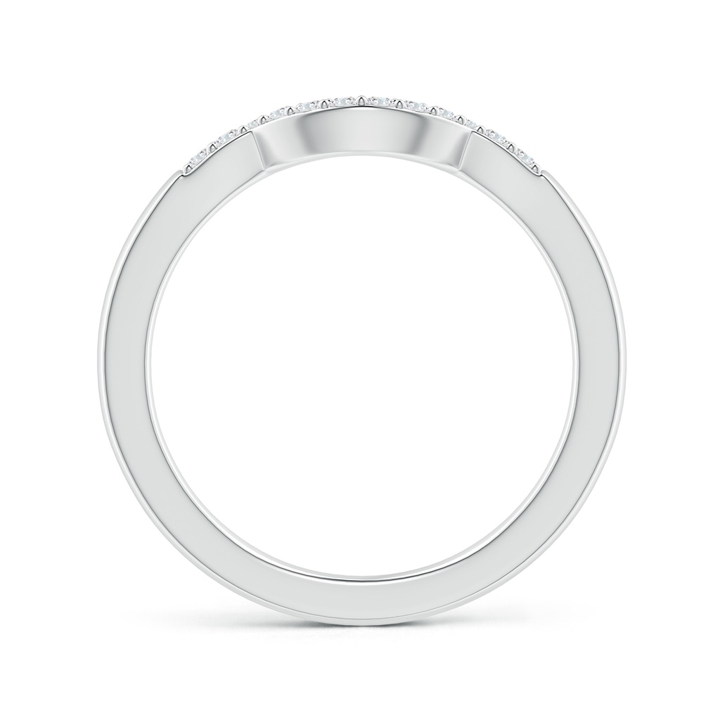 1.35mm FGVS Lab-Grown Prong-Set Diamond Curved Wedding Ring in White Gold - side 199