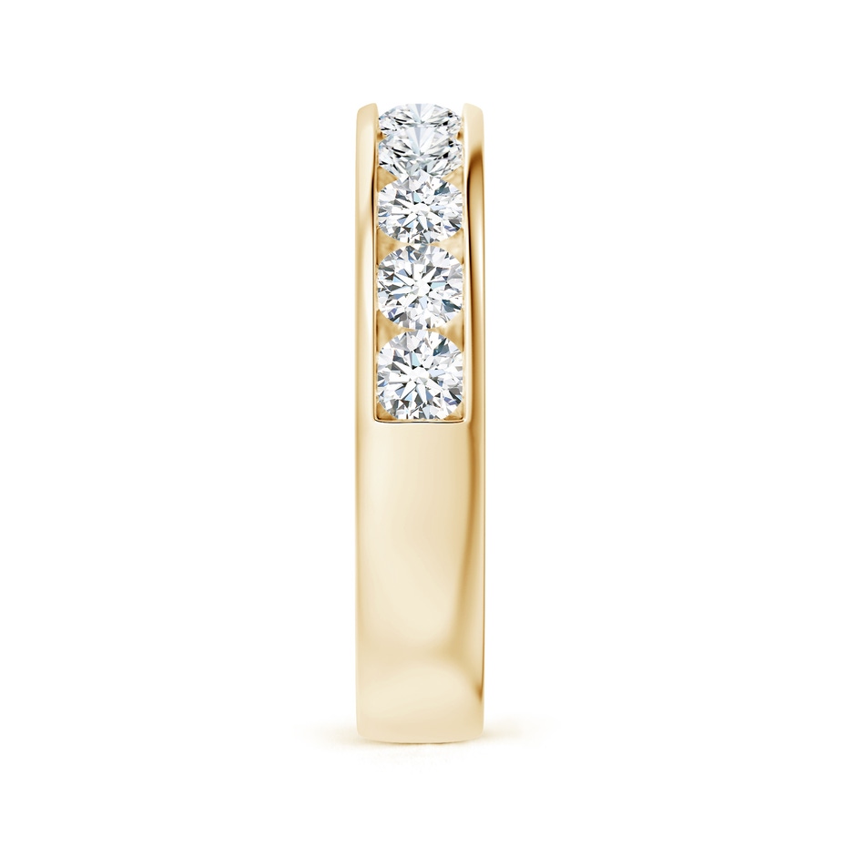 3mm FGVS Lab-Grown Channel-Set Round Diamond Half Eternity Wedding Ring in 18K Yellow Gold side 299